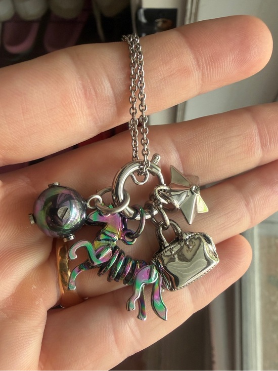 Coach Jewelry - Coach Iridescent unicorn, ball, star and Purse Charm Necklace